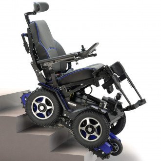 Инвалидная коляска с электроприводом Caterwil GTS 4WD (вездеход-ступенькоход) в 