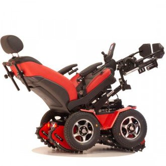 Инвалидная коляска с электроприводом Caterwil GTS 4WD Lux (вездеход-ступенькоход) в 