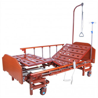 Кровать с электроприводом Belberg 6-066H, 3 функц. с ростоматом ЛДСП (без матраса+столик) в 