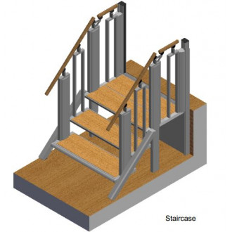 Лестница-трансформер FlexStep V2 / 3+1 ступеньки / высота подъёма до 740 мм в 